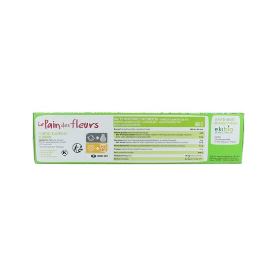 Pão Flores Trigo Trigo Trigo Trigo Carne mourisco Bio 300g Le