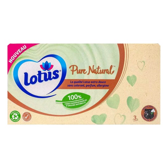 Lenço Natural Puro Lótus Branco 80 peças
