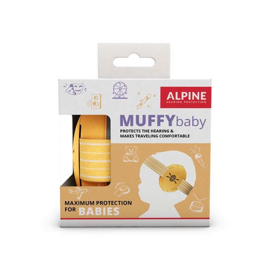 Alpine Casco Auditivo Infantil Amarillo Muffy Sorriso 1ud