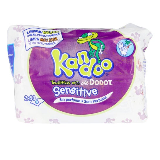 Kandoo Lenços umedecidos sensíveis 100pcs