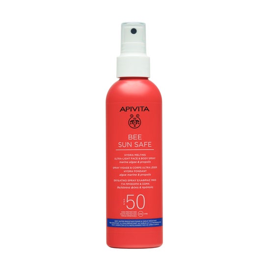 Apivita Bee Sun Safe Spray Hydra Melting Ultra Ligero Facial & Corporal SPF50 200ml