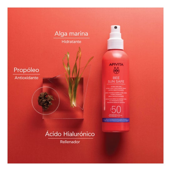 Apivita Bee Sun Safe Spray Hydra Melting Ultra Ligero Facial & Corporal SPF50 200ml