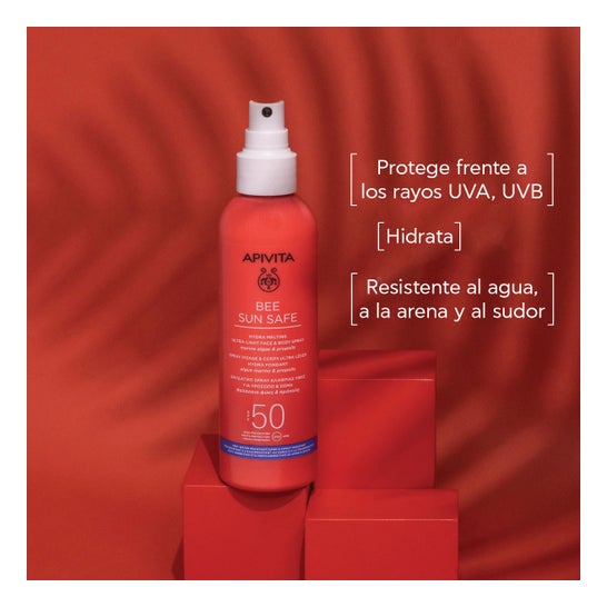 Apivita Bee Sun Safe Spray Hydra Melting Ultra Ligero Facial & Corporal SPF50 200ml