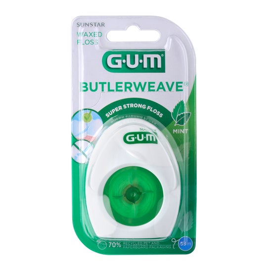 Fio dental GUM ™ 1855 com cera de mentol 54