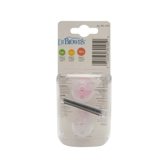 Dr. Brown's Perform chupeta silicone 3.ª etapa 2uds