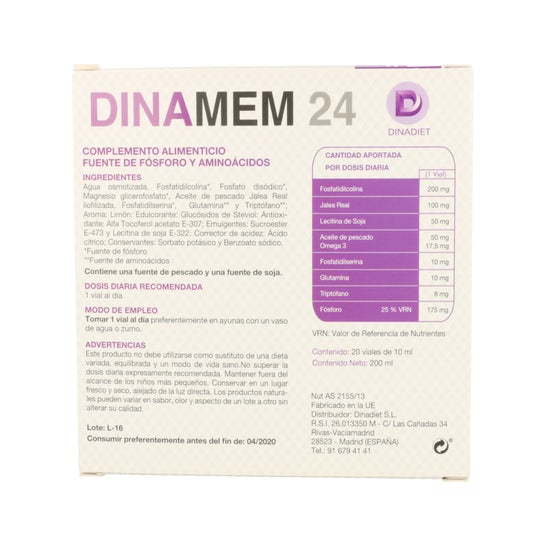 Dinadiet Dinamem 24 10 Ml X 20 Viales DINADIET, Viales