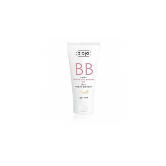Ziaja BB Creme para Pele Normal, Seca e Sensível Tom Ligeiro SPF15 50ml