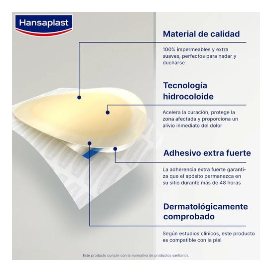 Hansaplast com ampolas Pequenos 6 pensos Hansaplast com ampolas Pequenos 6 pensos