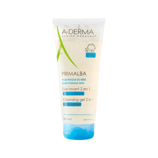 A-Derma Primalba Gel Lavant 2en1 Bébé Corps et Cheveux 200ml