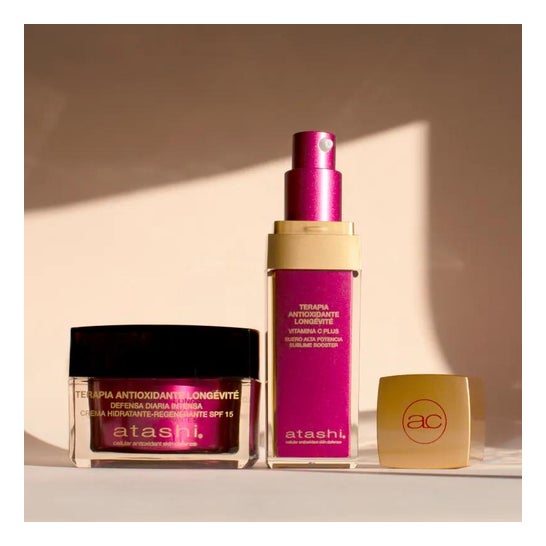 Atashi Antioxidante Celular Anti-idade 50ml + Creme Hidratante FPS15 50ml Atashi Antioxidante Celular Anti-idade 50ml + Creme Hidratante FPS15 50ml