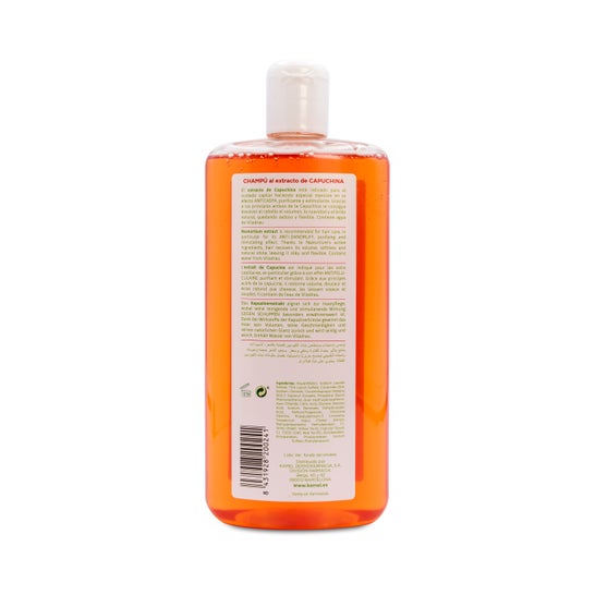 Shampoo Kamel com 500ml de extrato de capuchinha