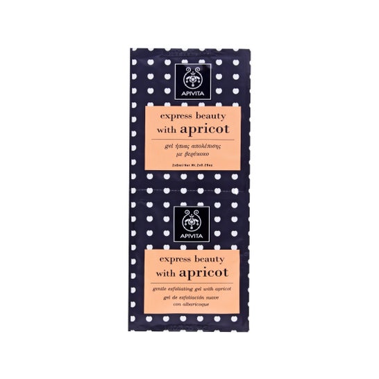 Apivita Express Beauty gel esfoliação damasco 2udsx8ml