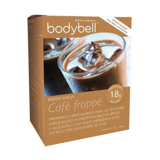 Bebida Bodybell Coffee Frappe Flavoured Drink 7x18g