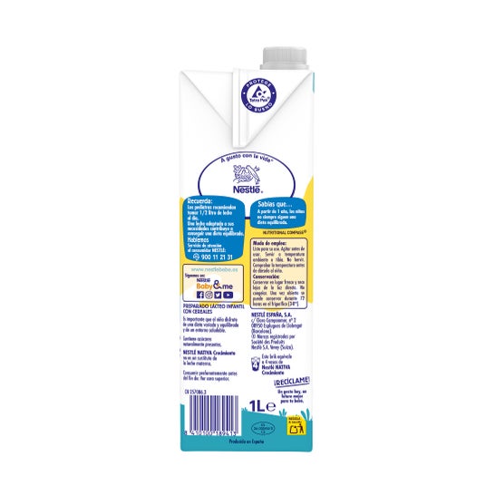 NESTLE GROWTH CEREAIS 1+ PROTEC 1 L BRIK