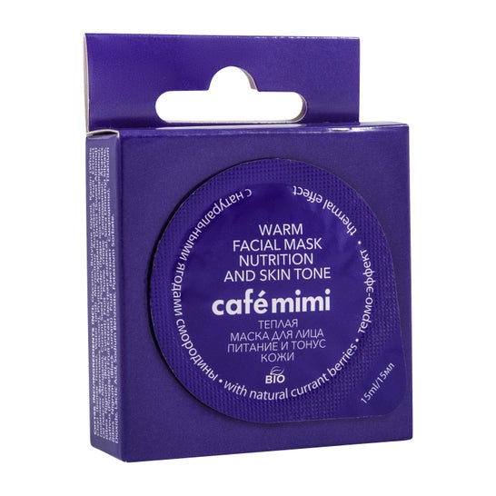 Café Mimi Máscara Facial Nutritiva e Tonificante Máscara Facial Aquecimento 15ml