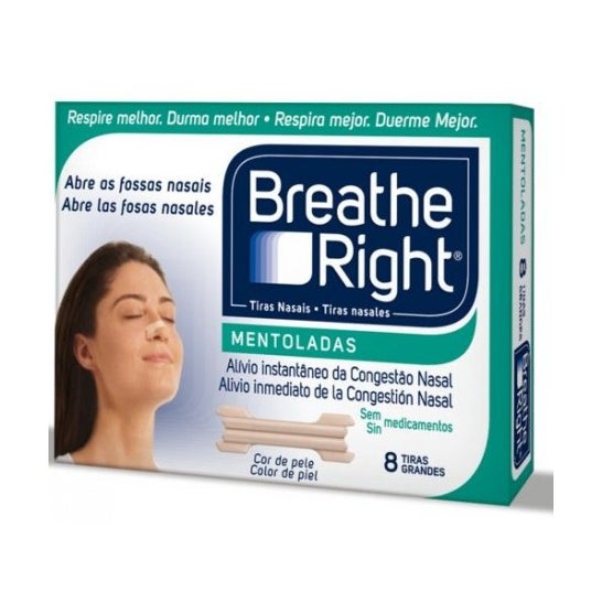 Breathe Right Tiritas Nasales Balsámicos L 8uds