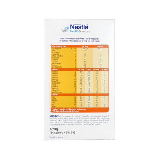 Nestlé® Meritene Mobilis Sabor Baunilha 14 saquetas