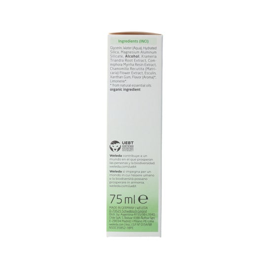 Gel de creme dental vegetal Weleda 75ml
