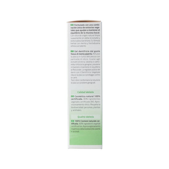 Gel de creme dental vegetal Weleda 75ml