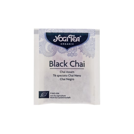 Chá de Yogi preto chai 17 sacos