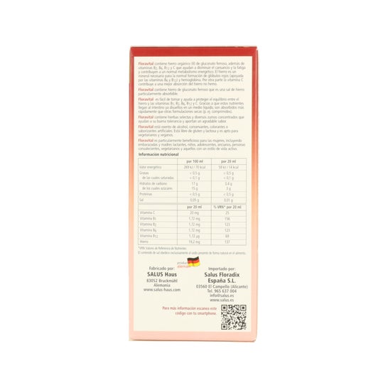 Floradix® Floravital® Ferro+Vitaminas 250ml