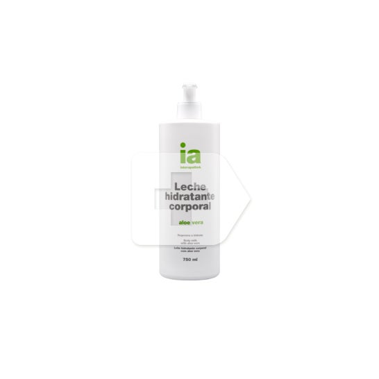 Aloé vera de leite corporal hidratante Interapothek 750ml