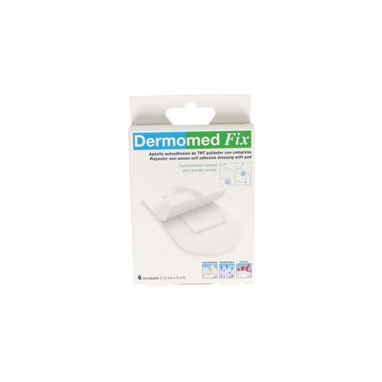 Dermomed fix 6 curativos de 7,5 x 5cm