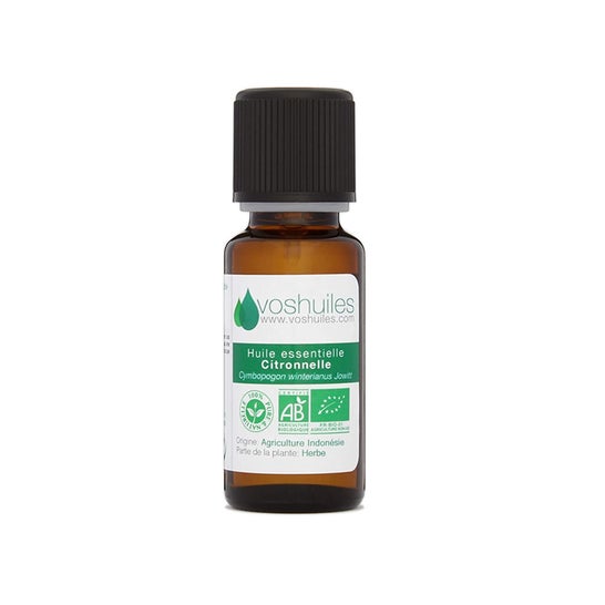 Voshuiles Organic Essential Oil Of Lemongrass 125ml