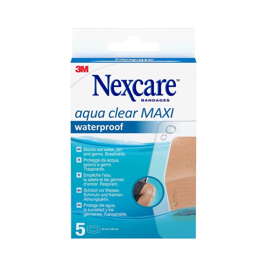 Nexcare Aqua Clear Maxi Apósitos Impermeables 5uds