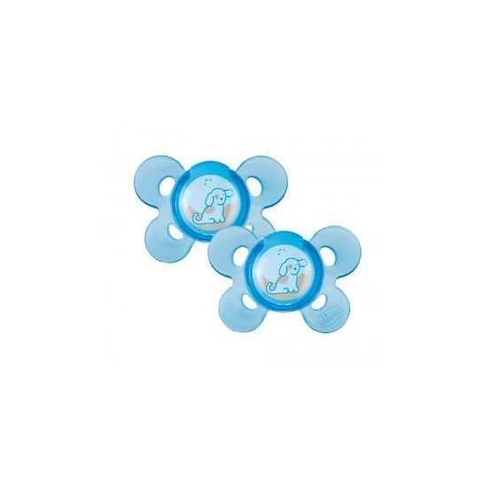 Chicco ™ 6 M chupeta de borracha anatômica + animais 2uds
