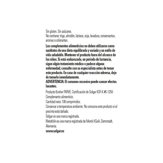 Solgar Folico Folato 400mcg 100