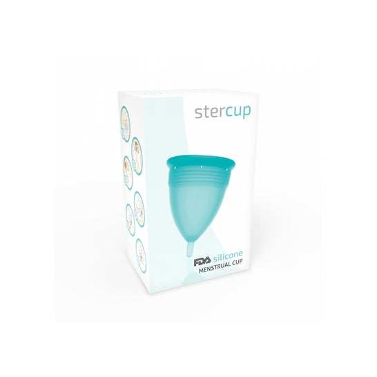 Stercup Copo Menstrual Silicone T-L Aquamarine 1pc