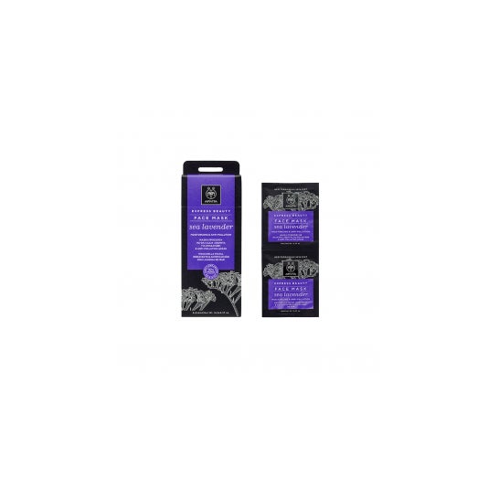 Apivita Express Beauty máscara de lavanda do mar 2uds 8ml