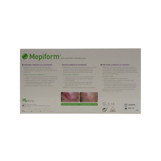 Mepiform Pensos Silicone Redutores Cicatriz 10 x 18cm 5unids