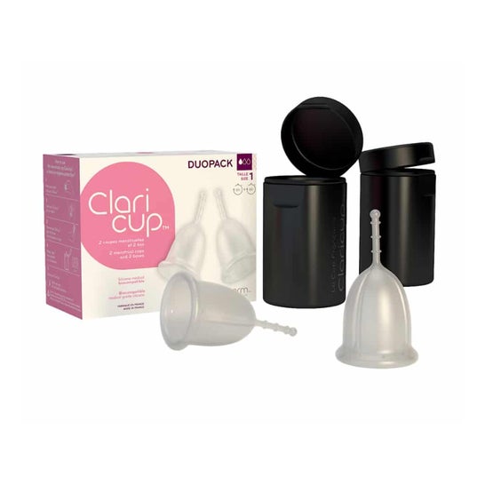 Claripharm Claricup Duopack Cups Transparent Size 1 1ud