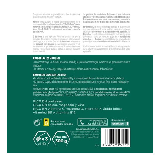 Pó de colágeno bioativo Forticoll 300g Pó de colágeno bioativo Forticoll 300g