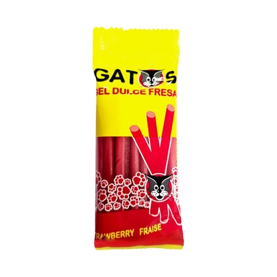 Saet Sweets Gatos Regaliz Fresa 80g