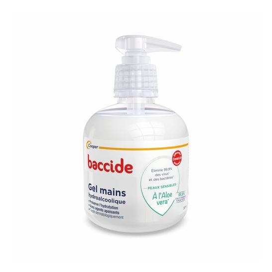 Baccide White Gel de Limpeza de Mãos Sensitive Skin Leave-In 300 mL