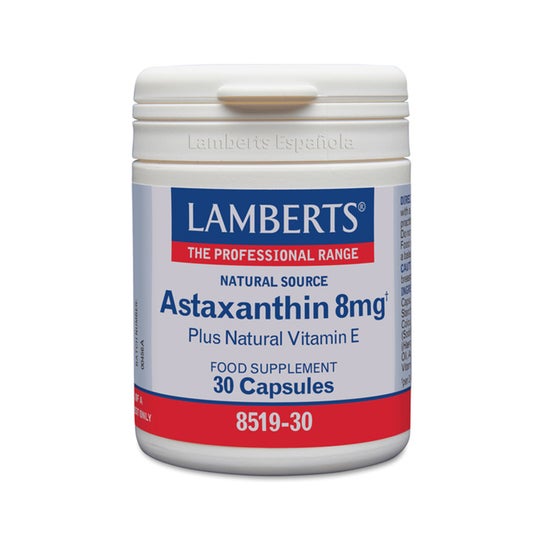 Lamberts Astaxantina 8mg com Vitamina E 30caps