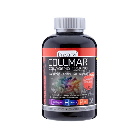Colágeno Marinho Drasanvi Collmar Com Sabor De Magnésio Cereja 180co