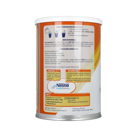 Pote de sabor de baunilha Meritene 450g