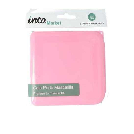 Inca Farma Caixa porta-máscaras cor-de-rosa 1pc