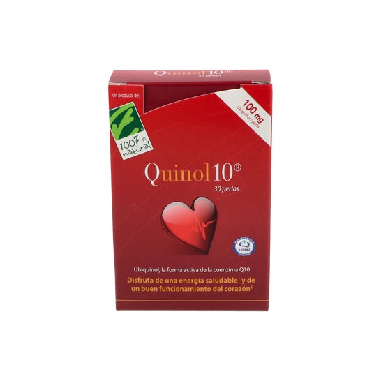 100% Quinol 10 30 cápsulas de 100mg de Ubiquinol