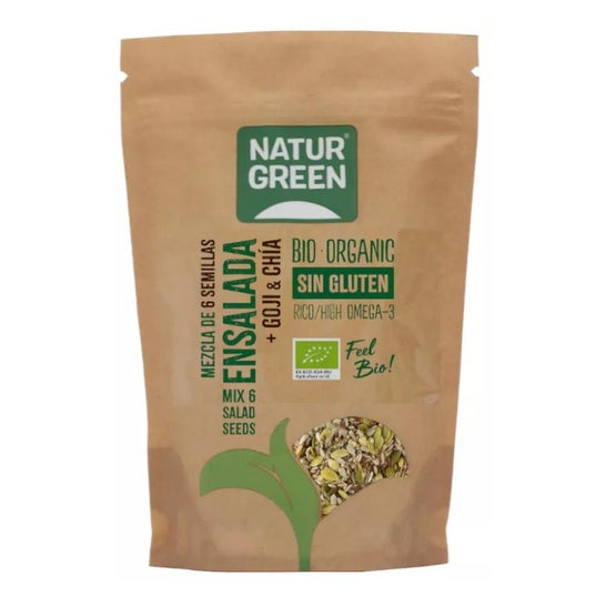 Naturalgreen Mix 6 Sementes Orgânicas de Goji e Chia Salad Seeds 225g
