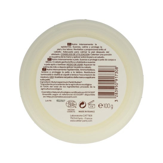 Manteiga de Karité Cattier Bio 100g