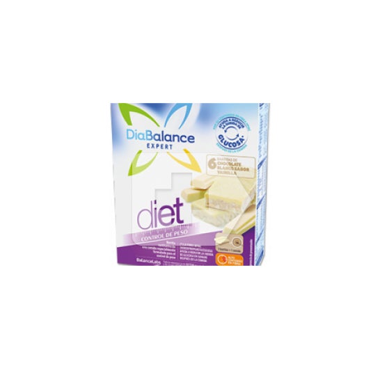 DiBalance Expert Diet barra de chocolate branca 6uds