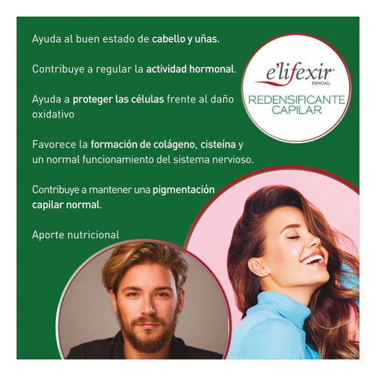 Elifexir Redensificador de Cabelo 2X30Caps + Soro Antiqueda de Cabelo 35ml