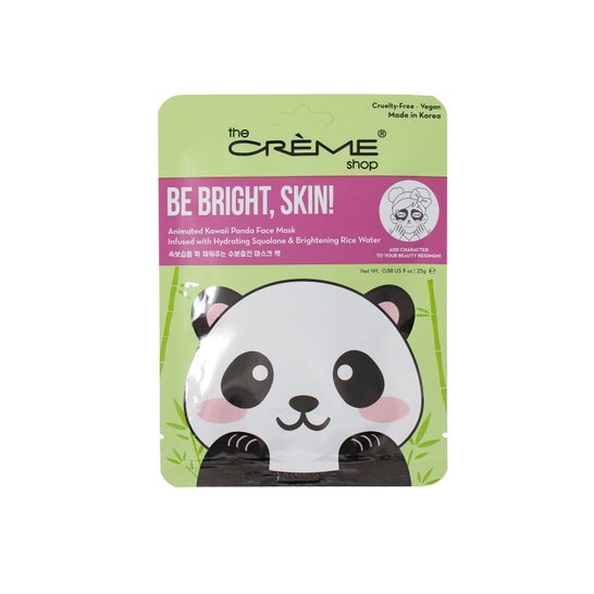 The Crème Shop Be Bright, Skin! Kawaii Máscara Panda 25g