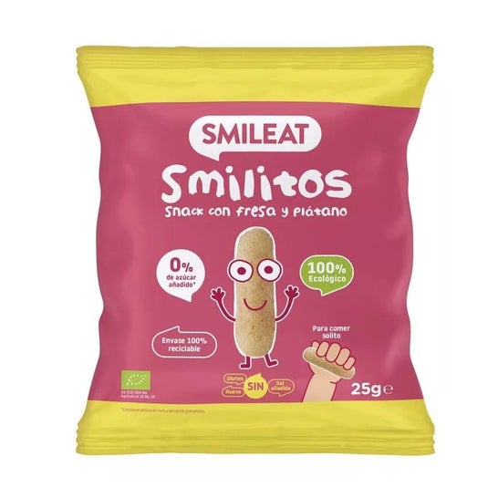 Smileat Smilitos Morango & Banana Eco 25g