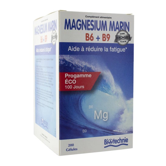 Biotechnie Magnesium Marin B6+B9 200 Gélules